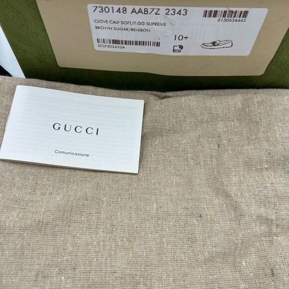 Men's Gucci Ayrton interlocking G loafers size 10.5 made in Italy - Picture 4 of 10